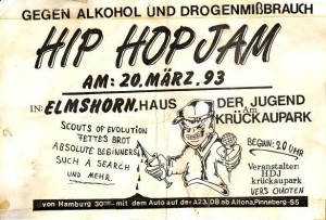 Flyer der ersten Jam